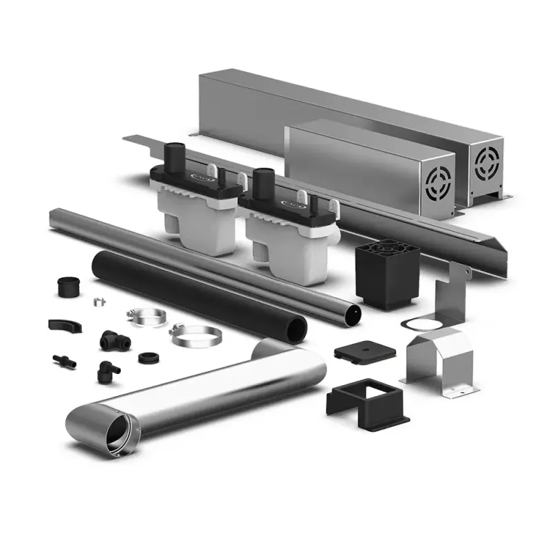 Double stack installation kit for gas ovens UNOX XEVQC-0711-G